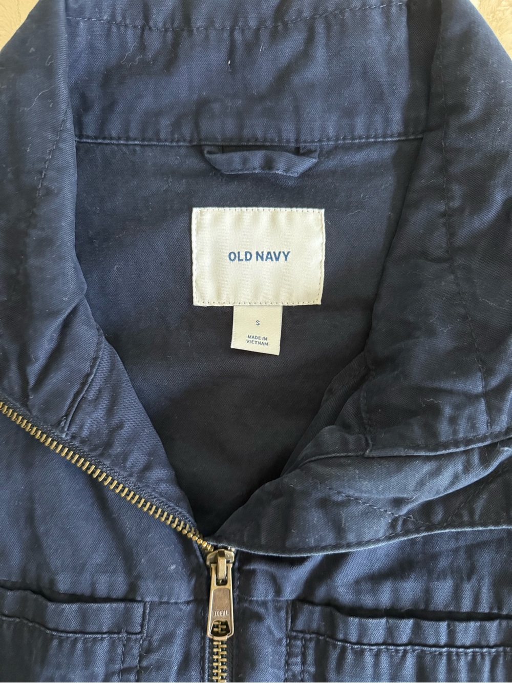 Old Navy Navy Drawstring Utility Jacket - Picture 3 of 3